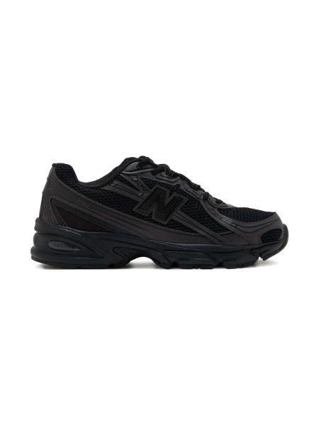 Sneakers New Balance negri din poliuretan si plasa