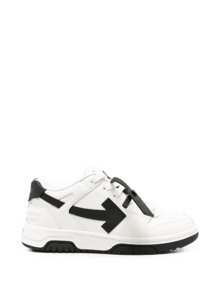 Sneakers Off-White albi din piele si plasa