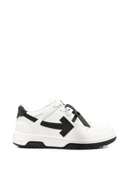 Sneakers Off-White albi din piele si plasa