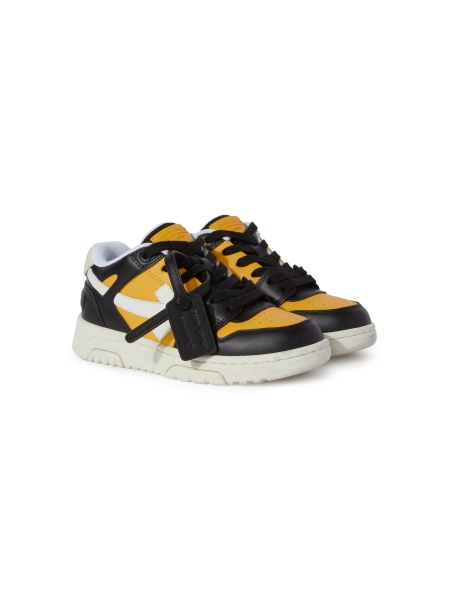 Sneakers Off-White negri din poliester reciclat si piele