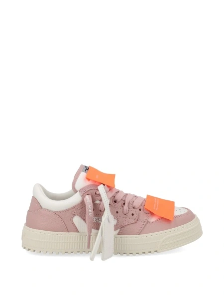 Sneakers Off-White roz din piele si cauciuc