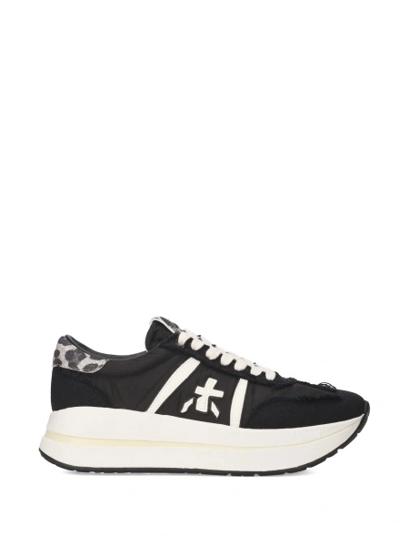 Sneakers Premiata negri din poliamida