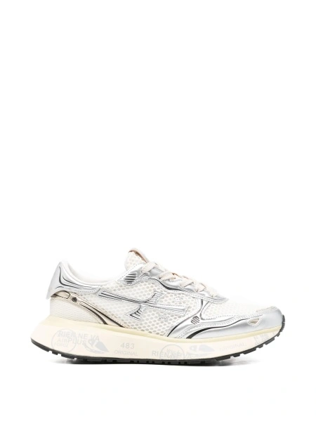 Sneakers Premiata neutri din poliuretan si material textil