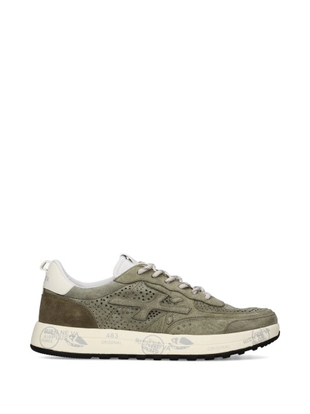 Sneakers Premiata verzi din piele intoarsa