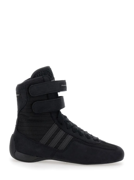Sneakers 'Rasant' Black Sneakers with Strap Closure and Logo Detail on the Side in Tech Fabric Woman