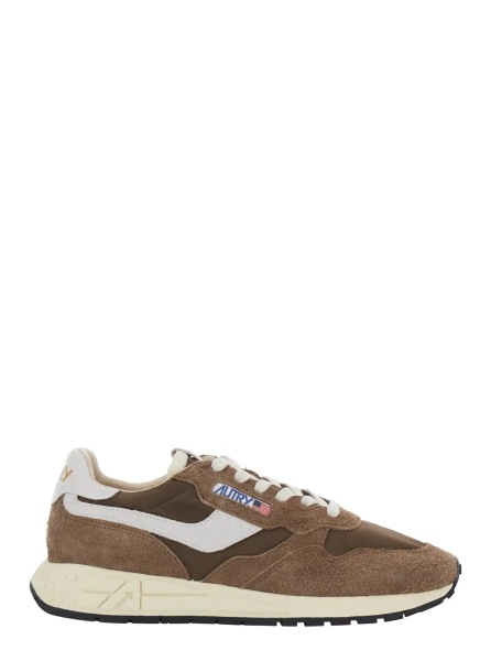Sneakers 'Reelwind' Brown Sneakers with logo patch on the tongue in suede for men