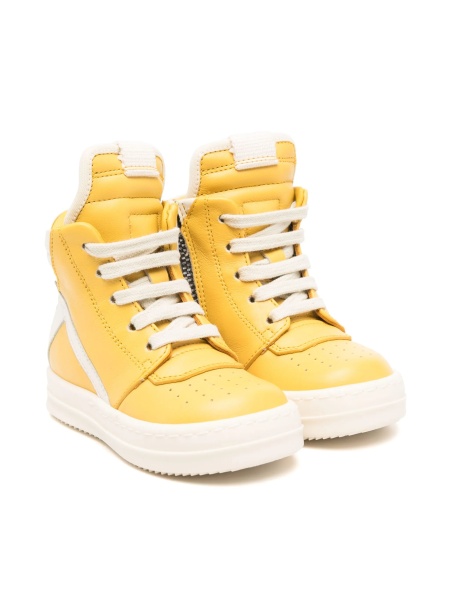 Sneakers Rick Owens galbeni din piele
