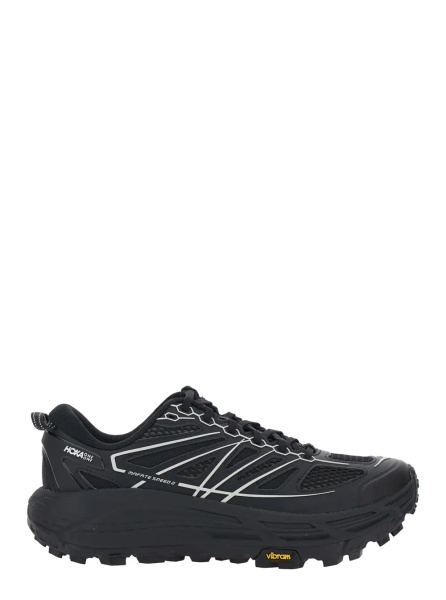 Sneakers 'U Mafate Speed 2TS' Black Sneaker Low Top with Pull-tab and Lace-up Closure on the Front in Tech Fabric Unisex