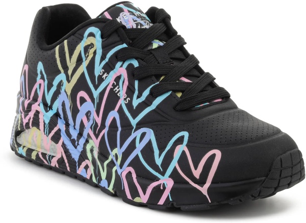 Sneakers UNO-SPREAD THE LOVE BLACK/PURPLE/TURQUI