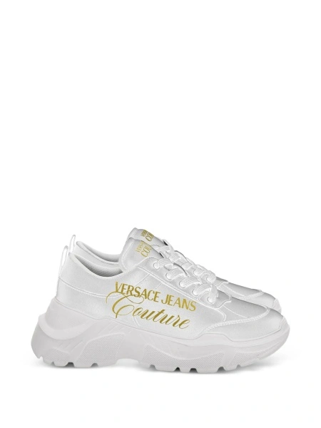 Sneakers Versace Jeans Couture albi din poliuretan