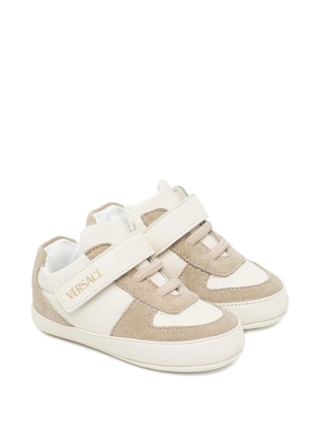 Sneakers Versace neutri din piele