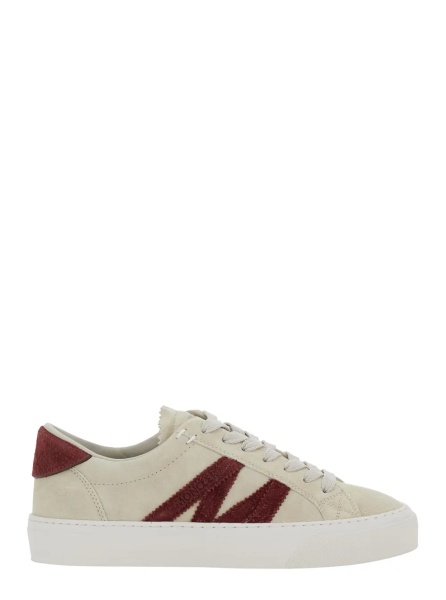 Sneakers White Low Top Sneakers with Logo Detail on the Side and Logo Patch on the Tongue in Leather Woman