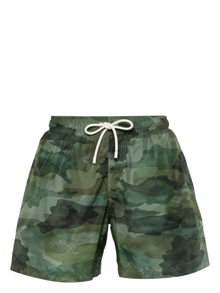 Sort de baie Palm Angels verde din polyester