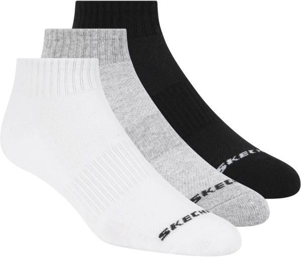 Sosete 3pk Unisex Terry Qtr Crew