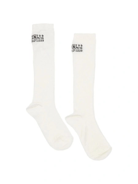 Sosete MM6 Maison Margiela albe