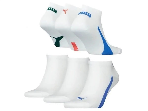 Sosete UNISEX LIFESTYLE QUARTER 6-PACK ECOM WHITE COMBO