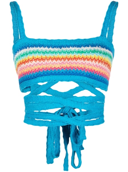 Top tricotat ALANUI albastru