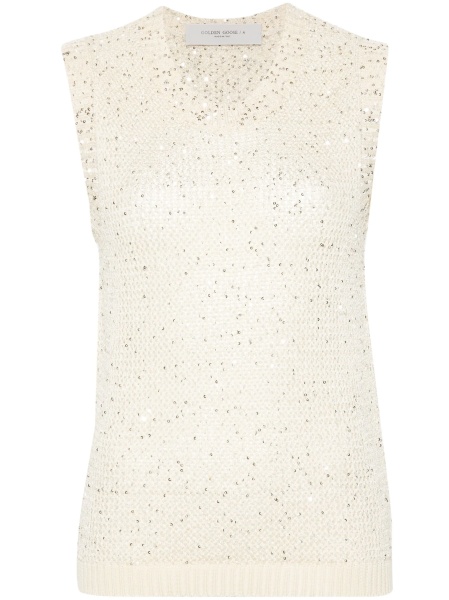 Top tricotat Golden Goose neutru