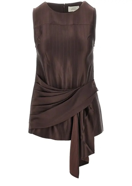 Topuri 'Fonda' silk-blend top