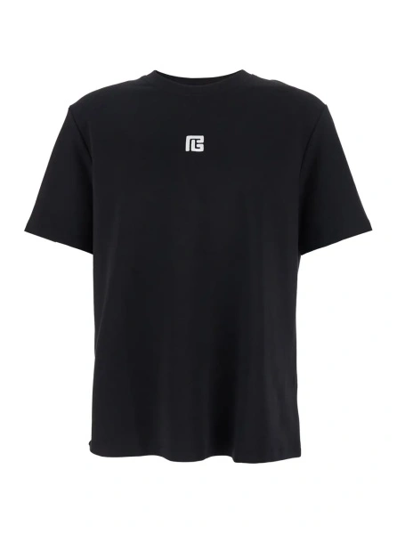 Tricou Balmain negru din bumbac