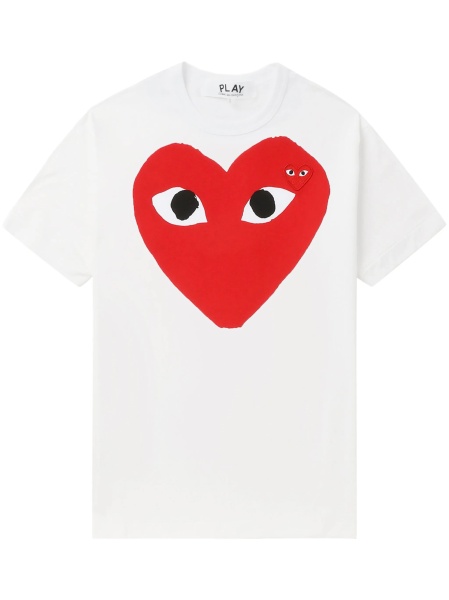 Tricou Comme des Garçons alb din bumbac