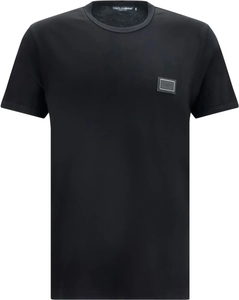 Tricou Cotton T-shirt with logo plaque