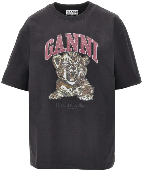 Tricou Cotton T-shirt with 'Tiger' print