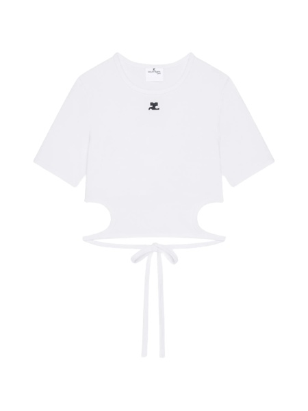 Tricou COURRÈGES alb