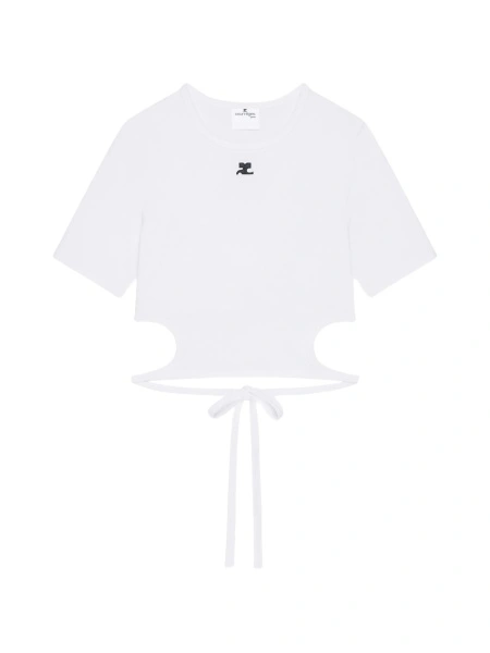 Tricou COURRÈGES alb