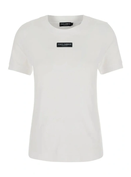 Tricou Dolce & Gabbana alb din bumbac