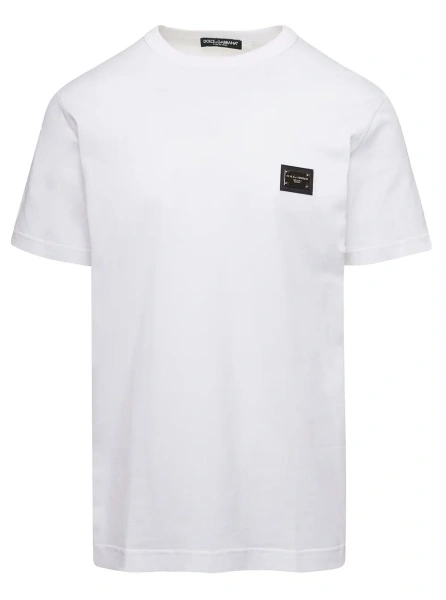 Tricou Dolce & Gabbana alb 'Logo'