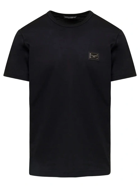 Tricou Dolce & Gabbana negru din bumbac