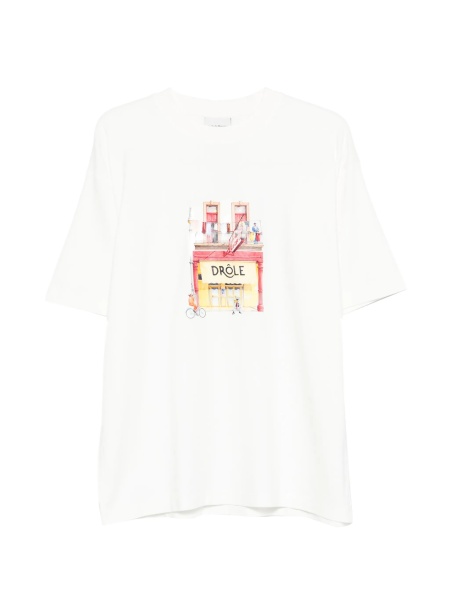 Tricou DRÔLE DE MONSIEUR alb