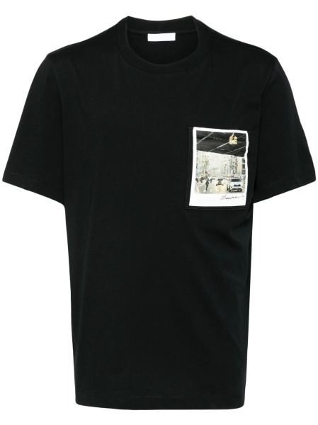 Tricou HELMUT LANG negru din bumbac