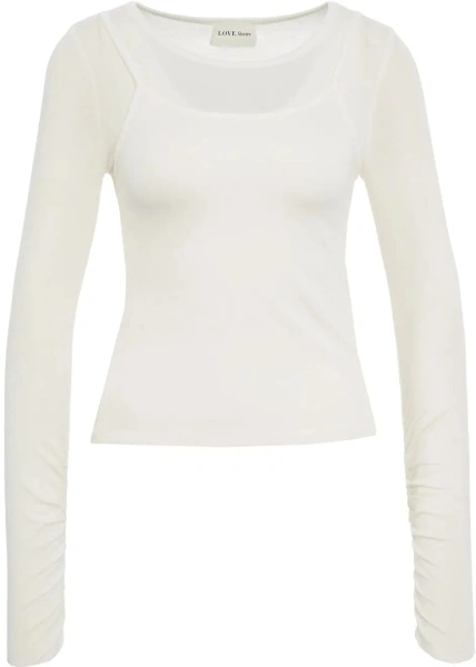 Tricou Love Stories alb 'Piper'