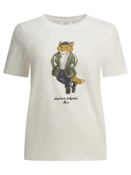 Tricou MAISON KITSUNÉ "Weekend Fox" Crew-Neck T-Shirt