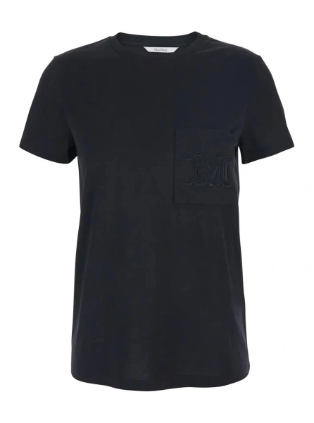 Tricou Max Mara negru din bumbac