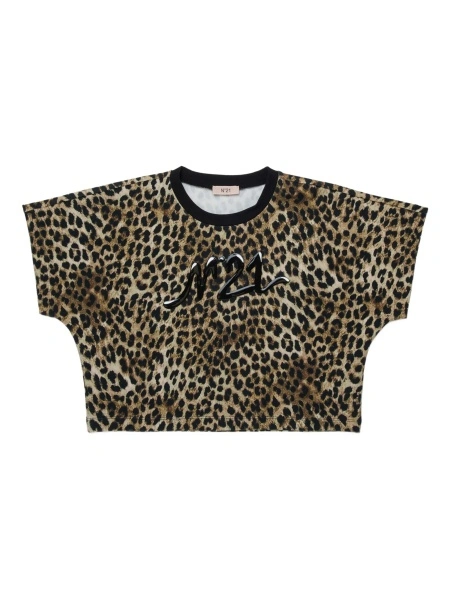 Tricou N°21 Kids maro