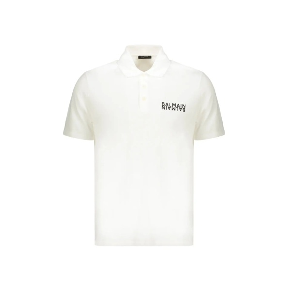 Tricou Polo Balmain cotton polo shirt