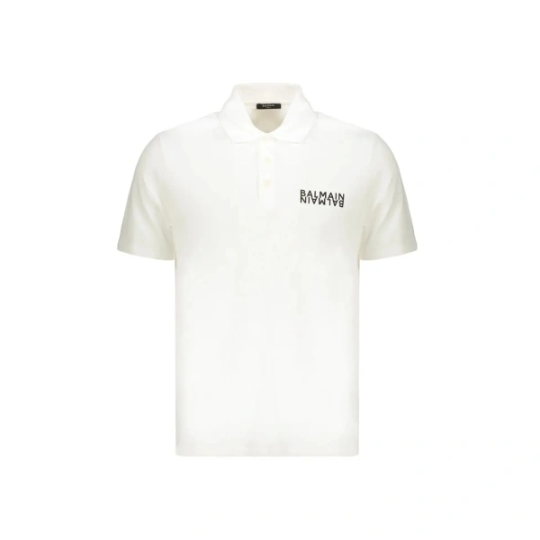 Tricou Polo Balmain cotton polo shirt