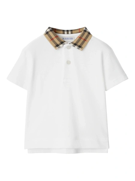 Tricou Polo Burberry alb