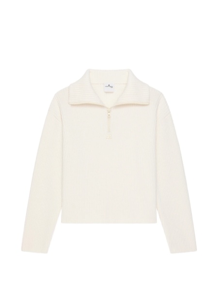 Tricou Polo COURRÈGES neutru din merino