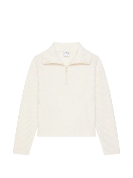 Tricou Polo COURRÈGES neutru din merino