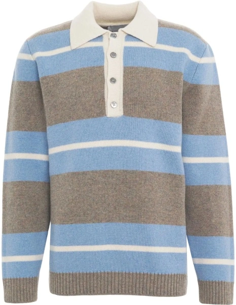 Tricou Polo Knit polo in wool