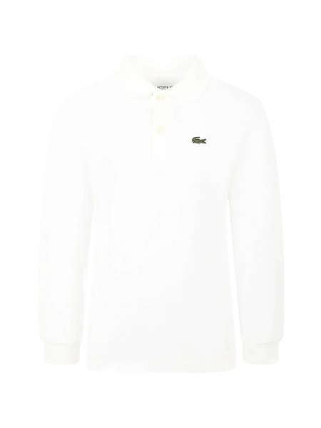 Tricou Polo Lacoste Kids alb