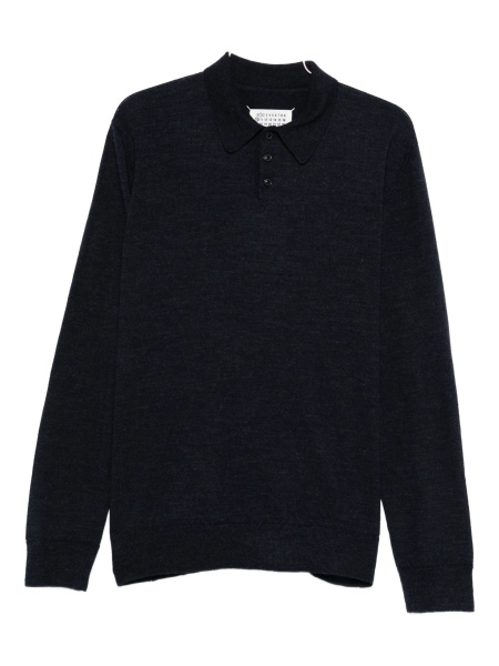 Tricou Polo Maison Margiela albastru