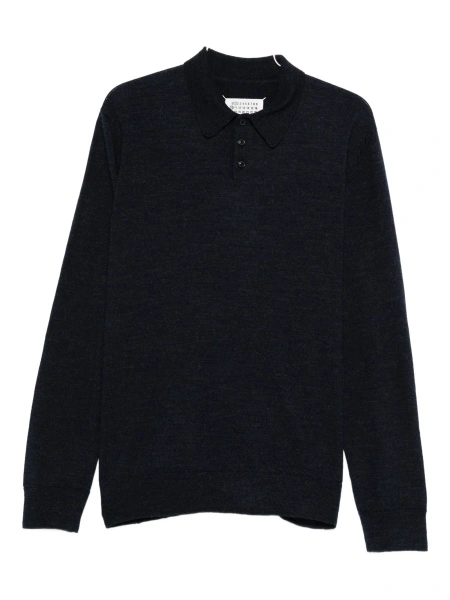 Tricou Polo Maison Margiela albastru