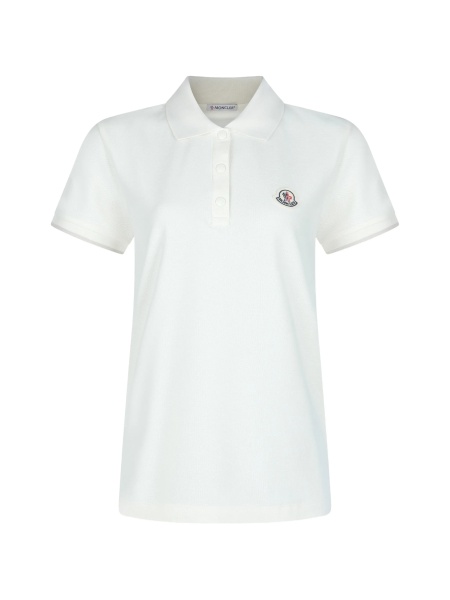 Tricou Polo Moncler alb