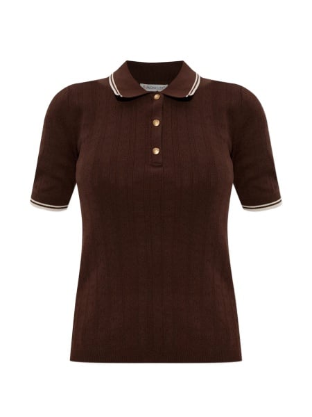 Tricou Polo Moncler maro