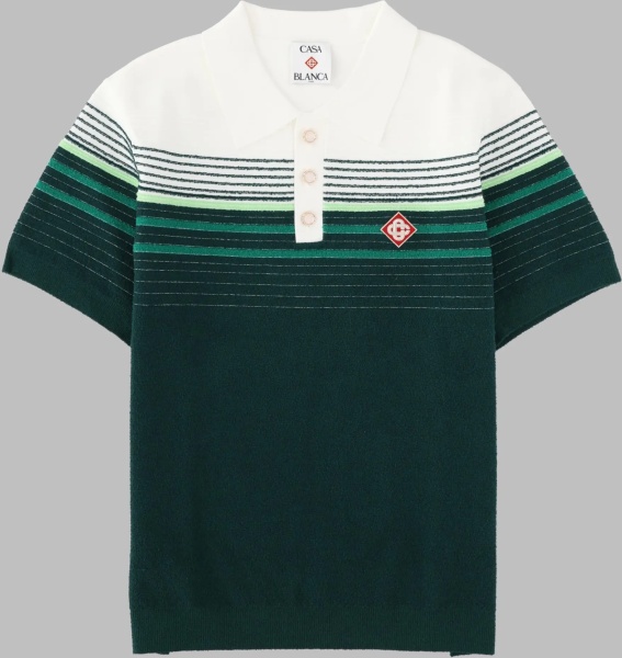 Tricou Polo Polo A Righe Bouclé